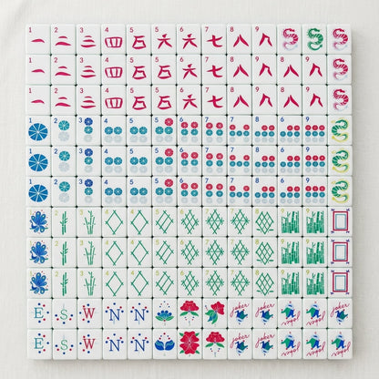 Crystal Cyan Mahjong Set — 160 Tiles