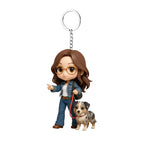 Custom Pet Keychain & Bag Charm - 3D Figure from Your Photo