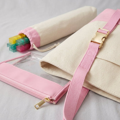 Mahjong Day-Bag Set — Canvas Carryall