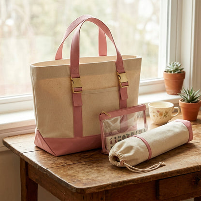 Mahjong Day-Bag Set — Canvas Carryall