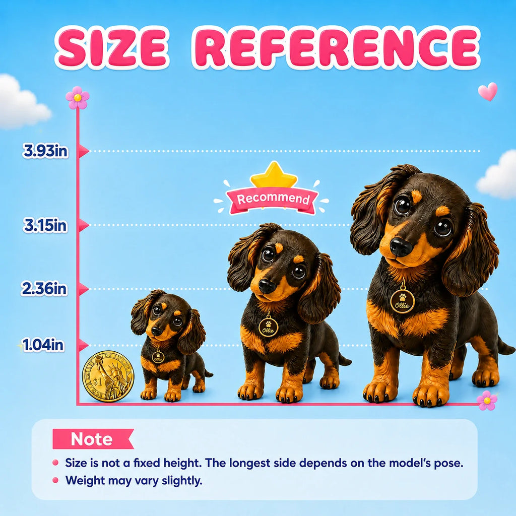 Custom Pet Keychain & Bag Charm - 3D Figure from Your Photo