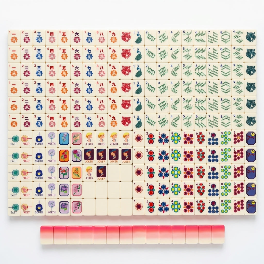 Art Deco Lady Joker Mahjong — 160 Tiles