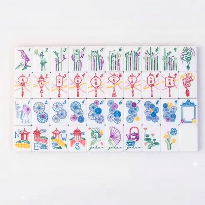 Jade Marble Mahjong Set — 160 Tiles