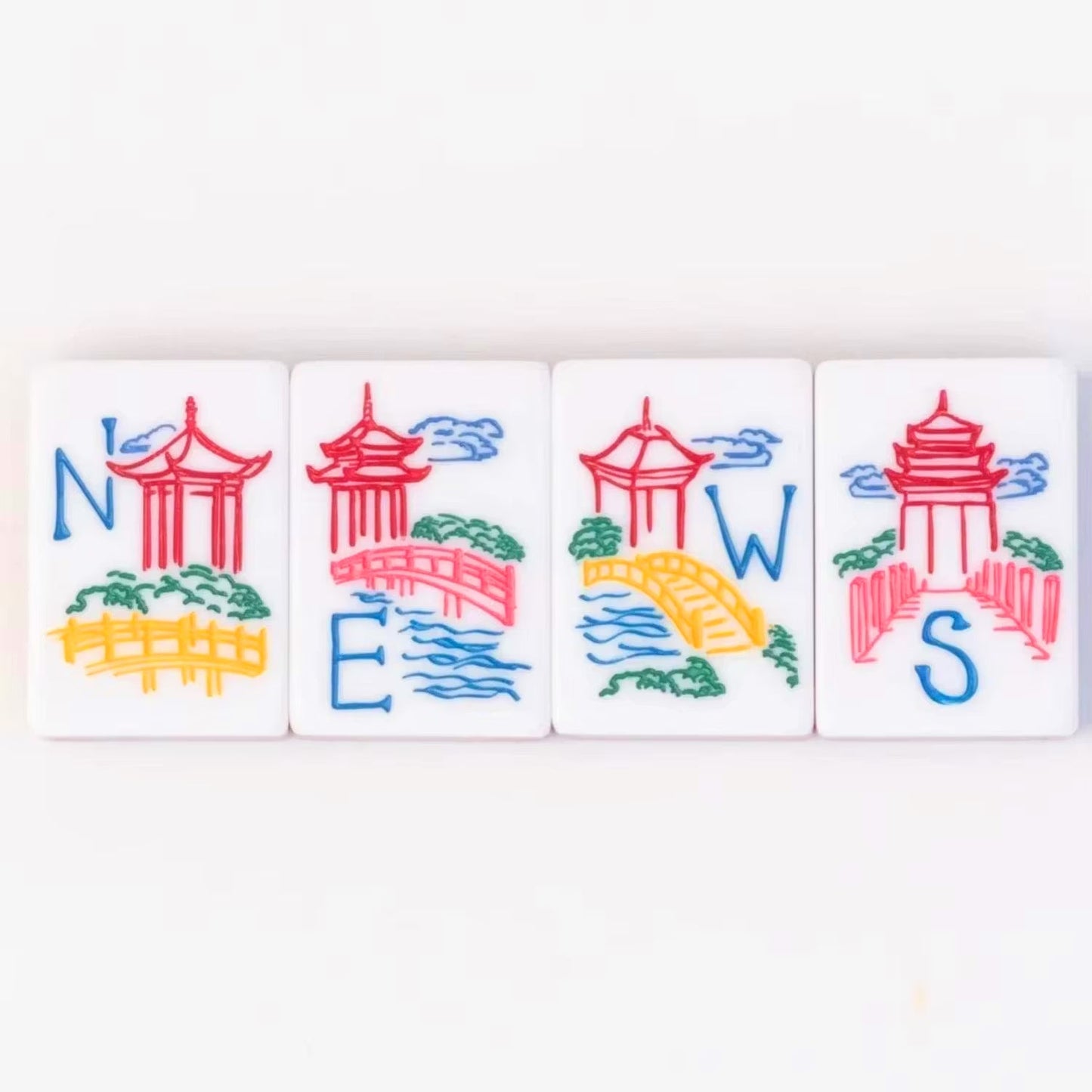 Jade Marble Mahjong Set — 160 Tiles