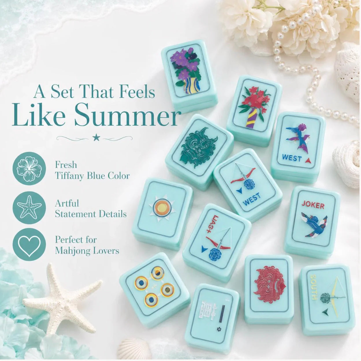 Ocean Mahjong Set — 160 Tiles