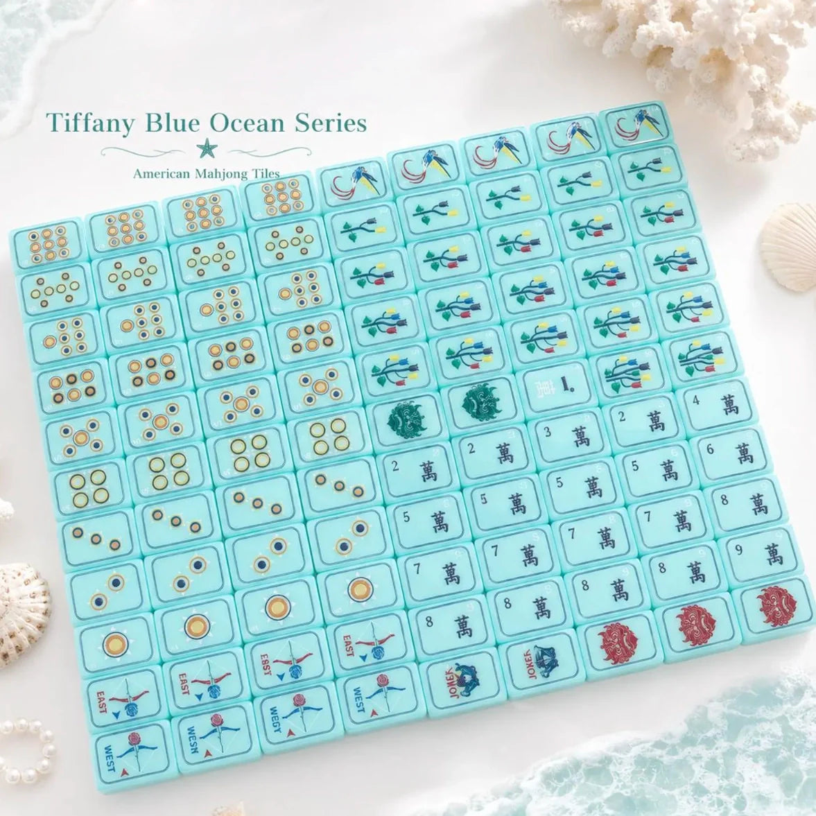 Ocean Mahjong Set — 160 Tiles