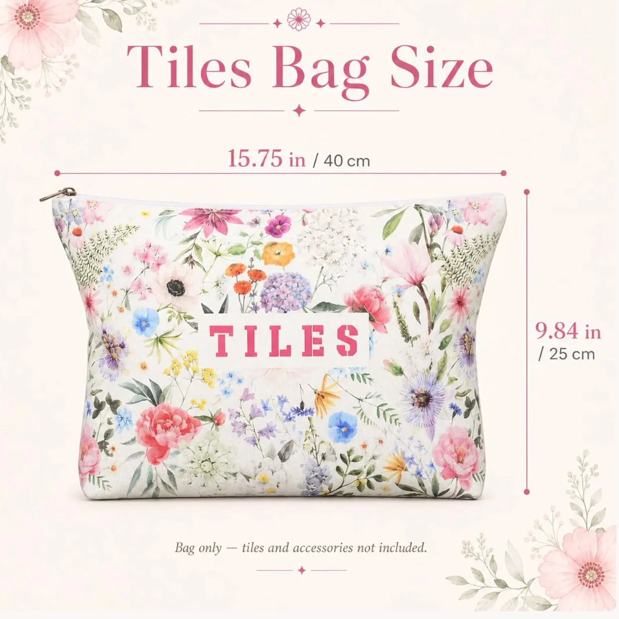 Floral Mahjong Travel Bag — Set