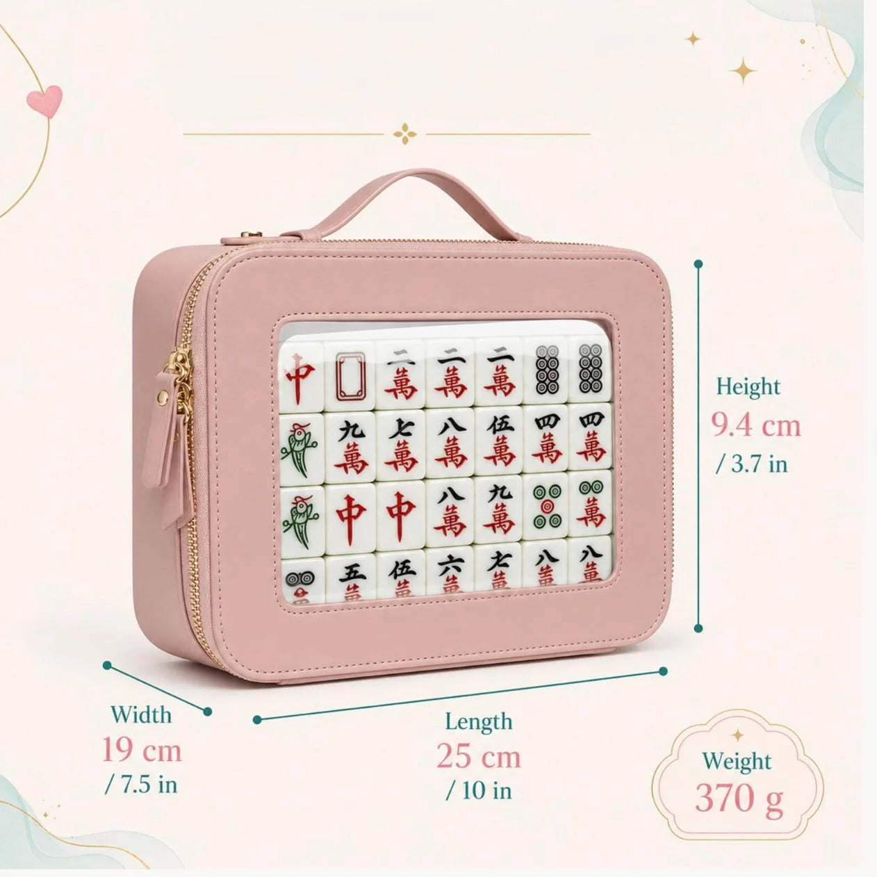 Clear Window Mahjong Case — Carry