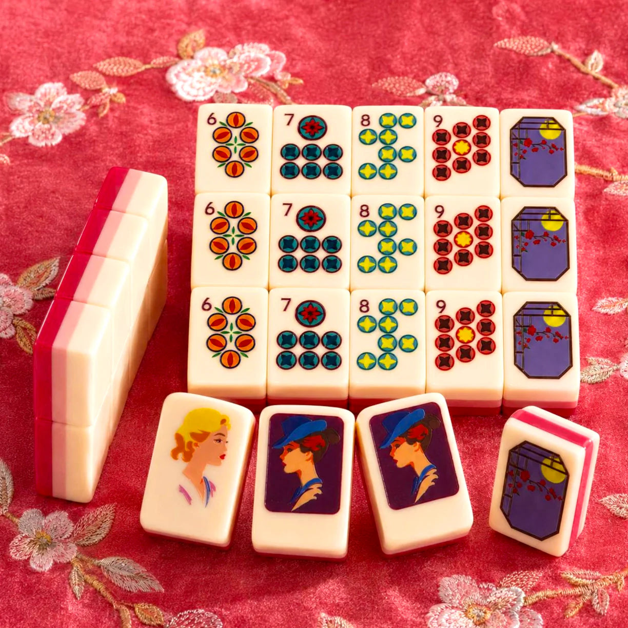 Art Deco Lady Joker Mahjong — 160 Tiles