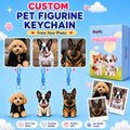 Custom Pet Keychain & Bag Charm - 3D Figure from Your Photo