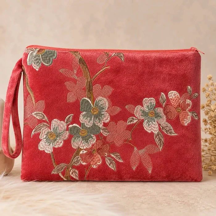 Soft Floral Mahjong Clutch — Bag