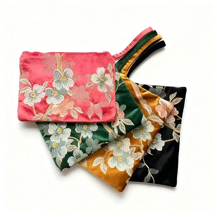 Soft Floral Mahjong Clutch — Bag