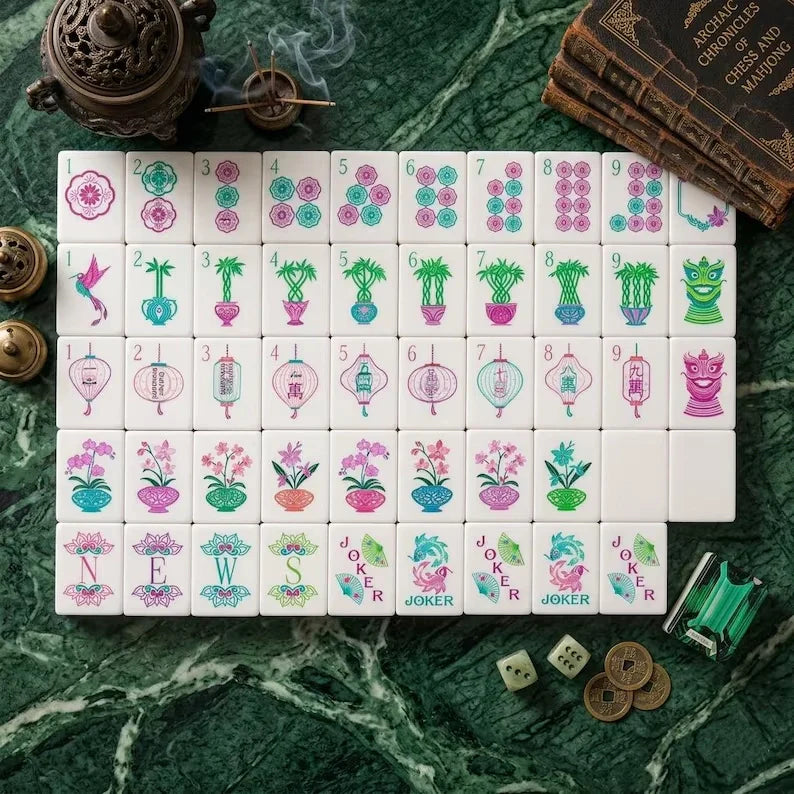 Emerald Green Mahjong Set — 160 Tiles