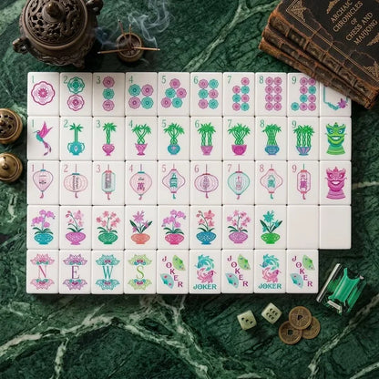 Emerald Green Mahjong Set — 160 Tiles