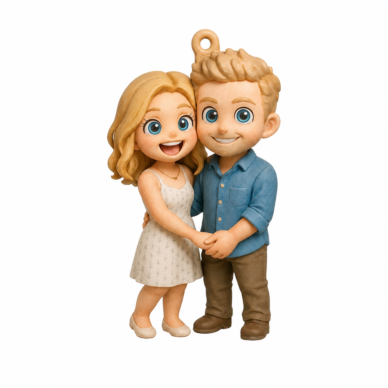 Custom Mini Figure Keychain - Personalized Photo Charm