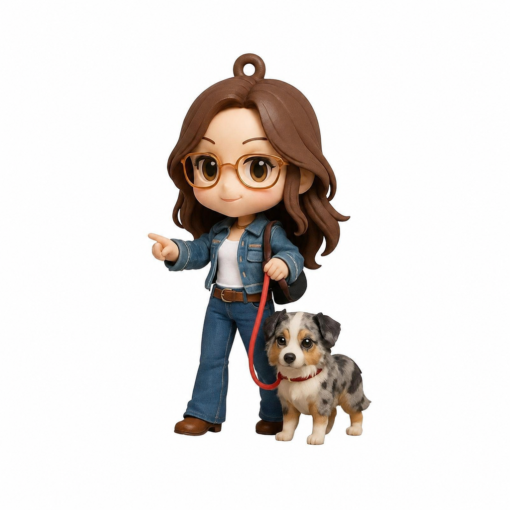 Custom Mini Figure Keychain - Personalized Photo Charm